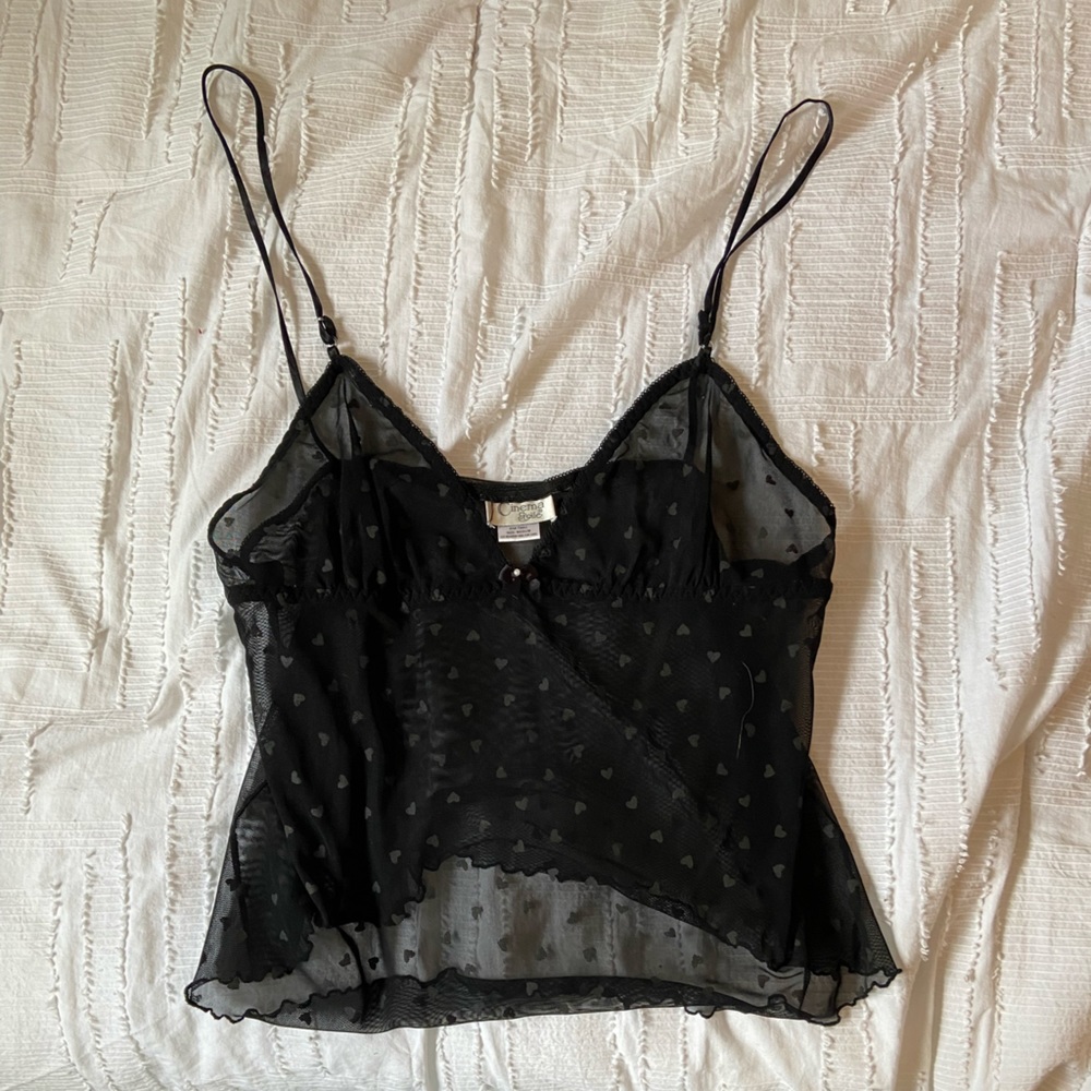 Sexy Sheer lingerie heart camisole